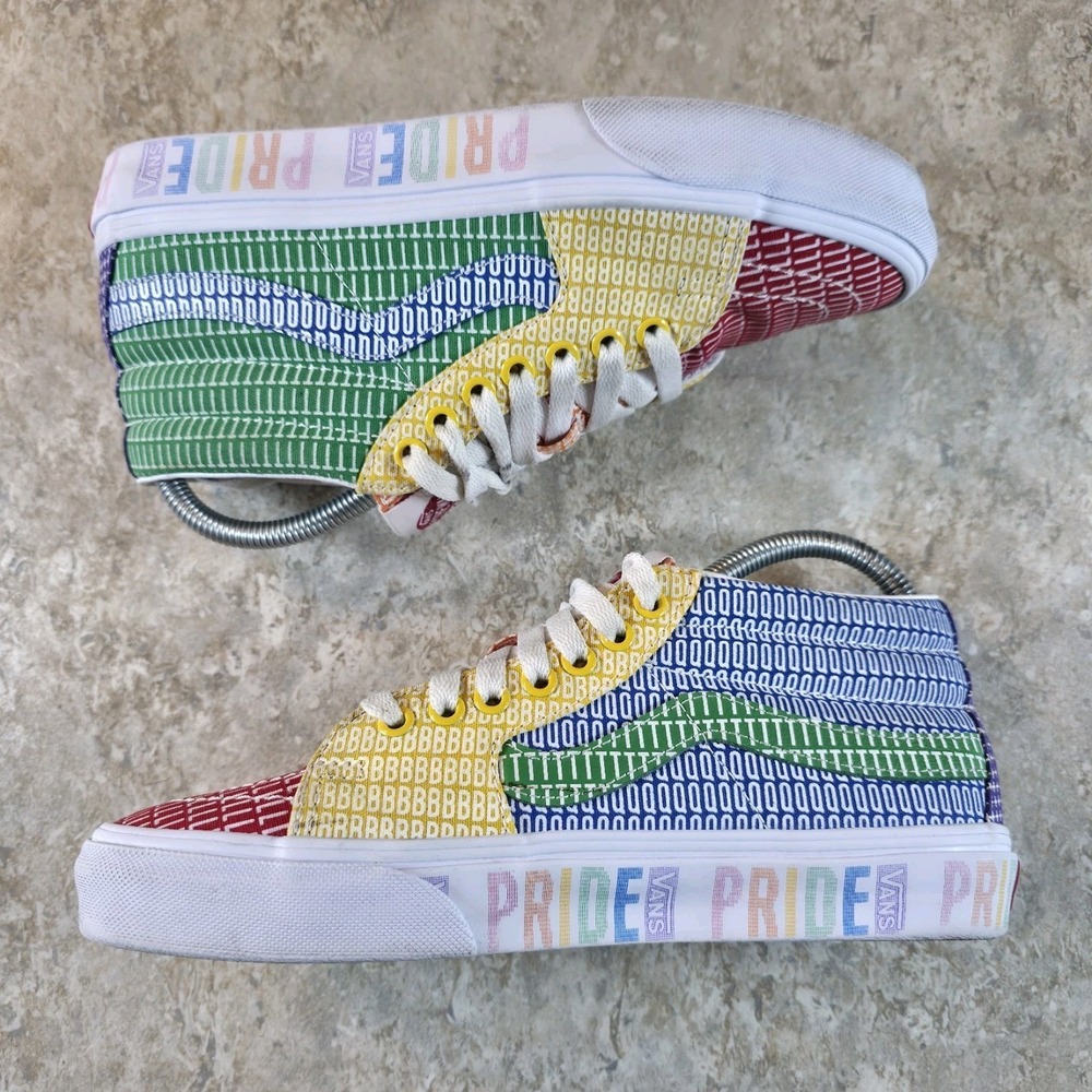 Vans SK8 Hi Pride Skateboarding Shoes Men's Size 6.5 / Womens Size 8 - Picture 5 of 9